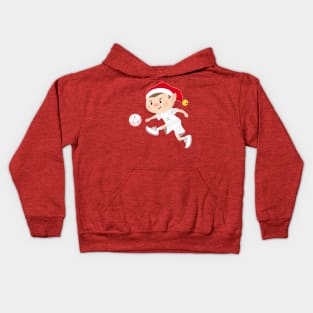 Denmark football Christmas elf. Football World Cup soccer t-shirt Kids Hoodie